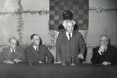Gruengard, Barav, Ben Gurion, and Rosen.