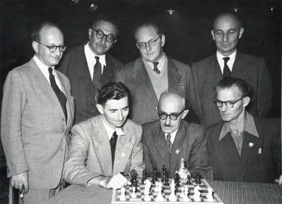 Israeli team at the 1954 Olympiad