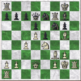 Chess game diagram